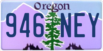 OR license plate 946NEY
