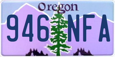 OR license plate 946NFA