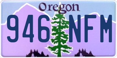 OR license plate 946NFM