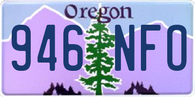 OR license plate 946NFO