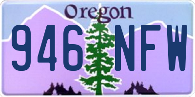 OR license plate 946NFW