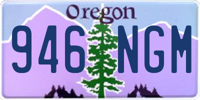OR license plate 946NGM