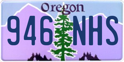 OR license plate 946NHS