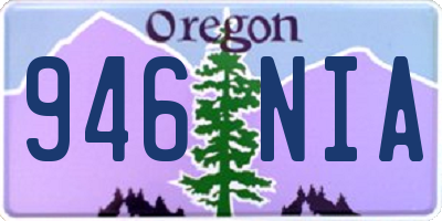 OR license plate 946NIA