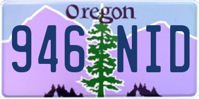 OR license plate 946NID