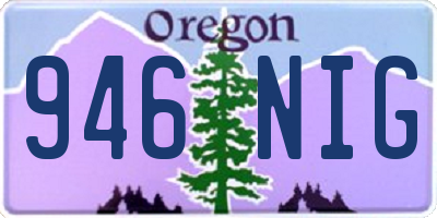 OR license plate 946NIG