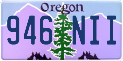 OR license plate 946NII