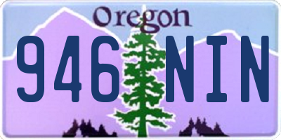 OR license plate 946NIN