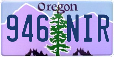 OR license plate 946NIR