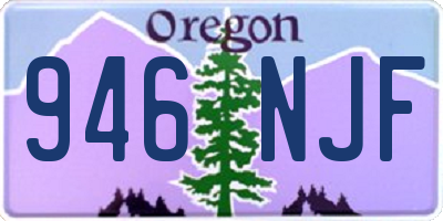 OR license plate 946NJF