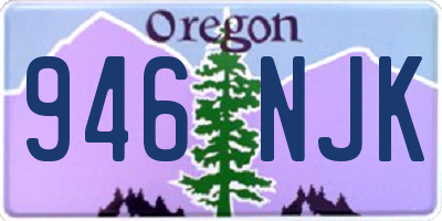 OR license plate 946NJK
