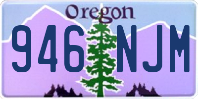 OR license plate 946NJM