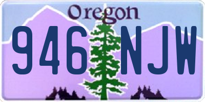 OR license plate 946NJW