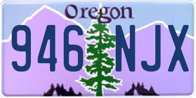 OR license plate 946NJX