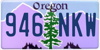 OR license plate 946NKW
