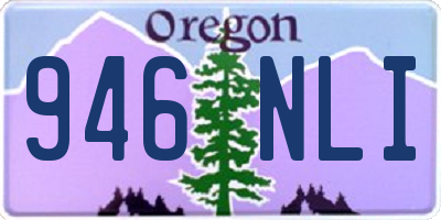 OR license plate 946NLI
