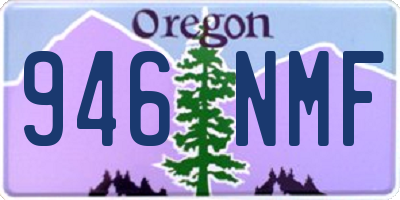 OR license plate 946NMF