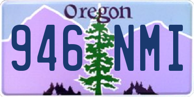 OR license plate 946NMI