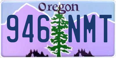 OR license plate 946NMT