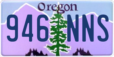 OR license plate 946NNS