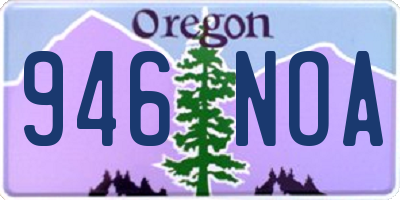 OR license plate 946NOA