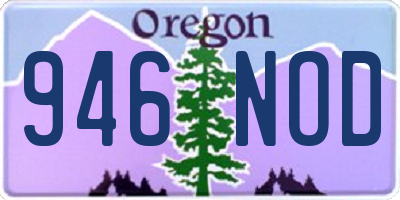 OR license plate 946NOD
