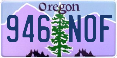OR license plate 946NOF