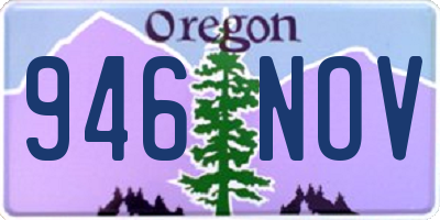 OR license plate 946NOV