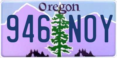 OR license plate 946NOY