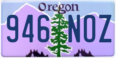 OR license plate 946NOZ