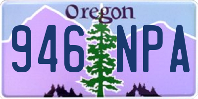 OR license plate 946NPA