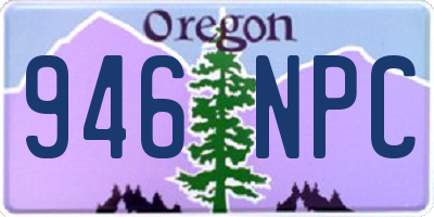 OR license plate 946NPC
