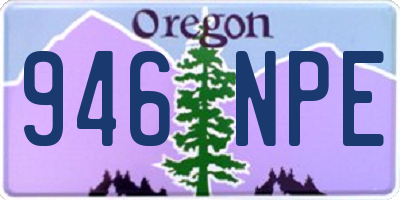 OR license plate 946NPE
