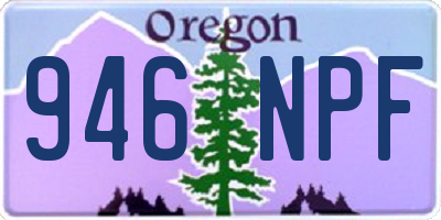OR license plate 946NPF