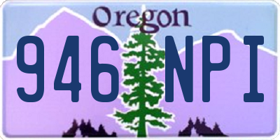 OR license plate 946NPI