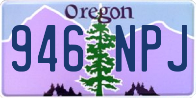 OR license plate 946NPJ