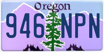 OR license plate 946NPN