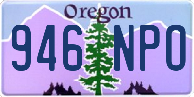 OR license plate 946NPO