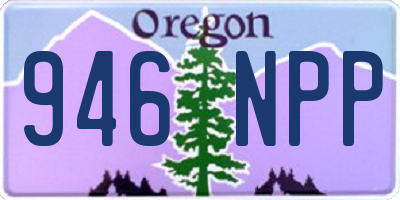 OR license plate 946NPP