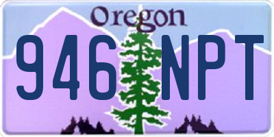 OR license plate 946NPT
