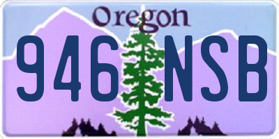OR license plate 946NSB