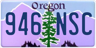 OR license plate 946NSC