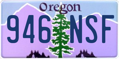 OR license plate 946NSF