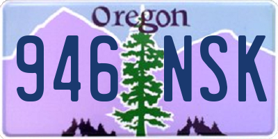 OR license plate 946NSK