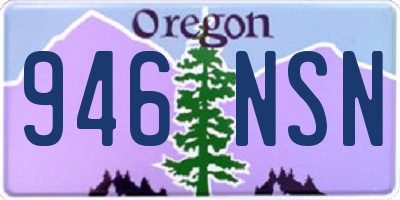 OR license plate 946NSN