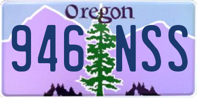 OR license plate 946NSS