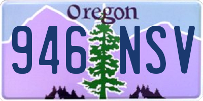 OR license plate 946NSV
