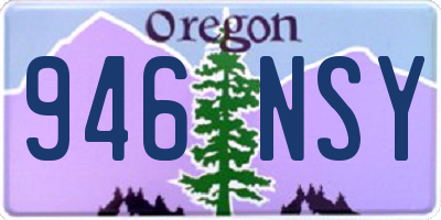 OR license plate 946NSY