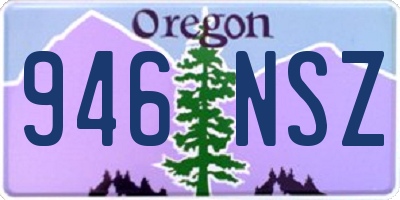 OR license plate 946NSZ