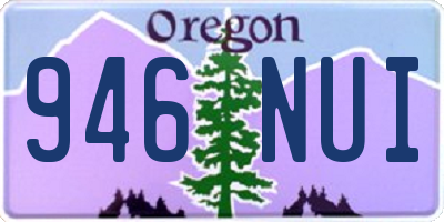 OR license plate 946NUI